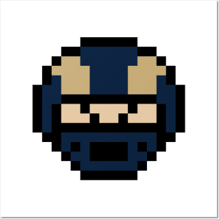 8-Bit Helmet - St. Louis Posters and Art